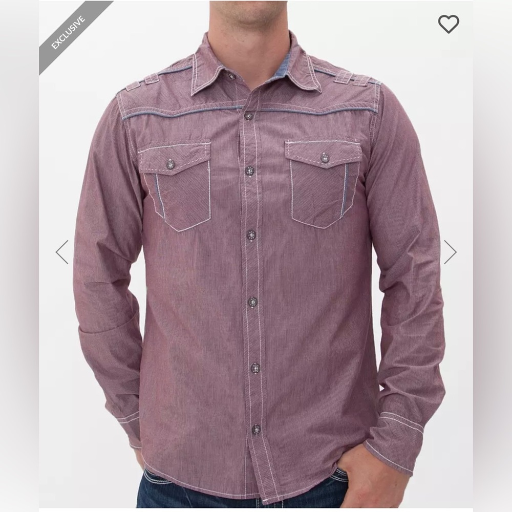 Buckle Men’s Carrollton Button-Down Shirt Athletic Fit